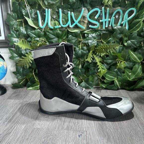 Ringside Apex Elite Shoe12 Hi-Top Low Top Boxing Shoes Boots - Black Size 13 - Picture 8 of 9